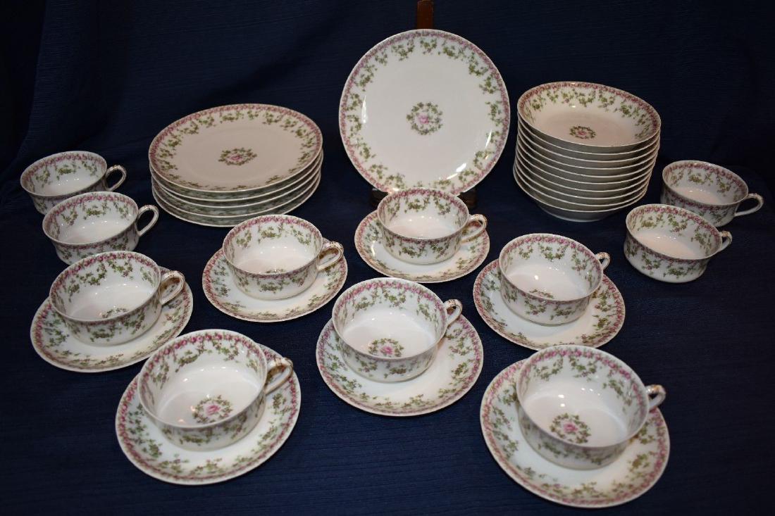 Haviland Limoges Dessert Set - Roses and Vines (1 of 12)