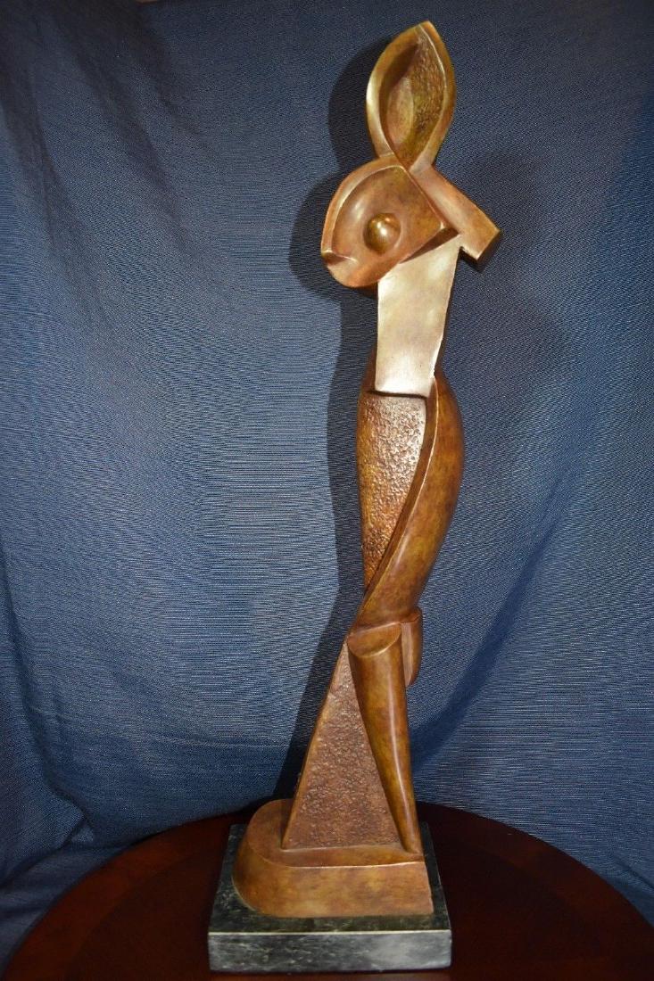 Alexander Archipenko Geometric Bronze - Signed - 1914: Stock # A2925 - Alexander Archipenko Geometric Bronze Signed Dated 1914 Spectacular piece! Made in France Approximately 27.0" high About the Artist Alexander Archipenko was born in Kiev, (Russian Empi