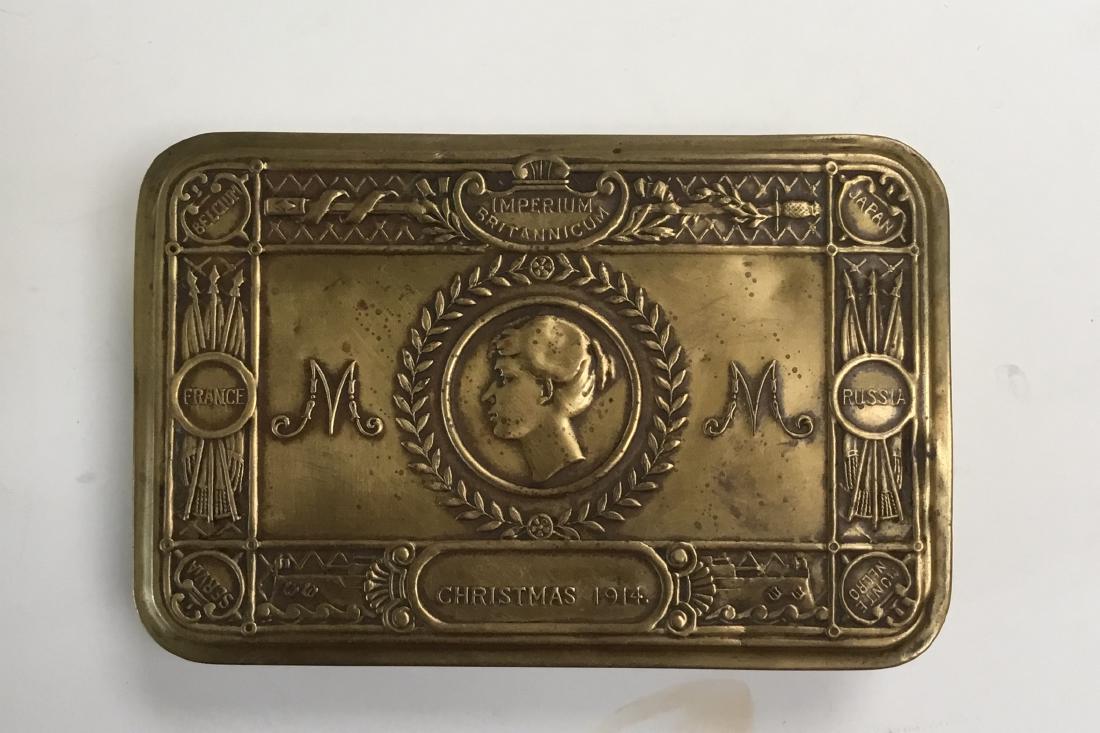 WWI BRASS CHRISTIMAS GIFT BOX (1 of 4)