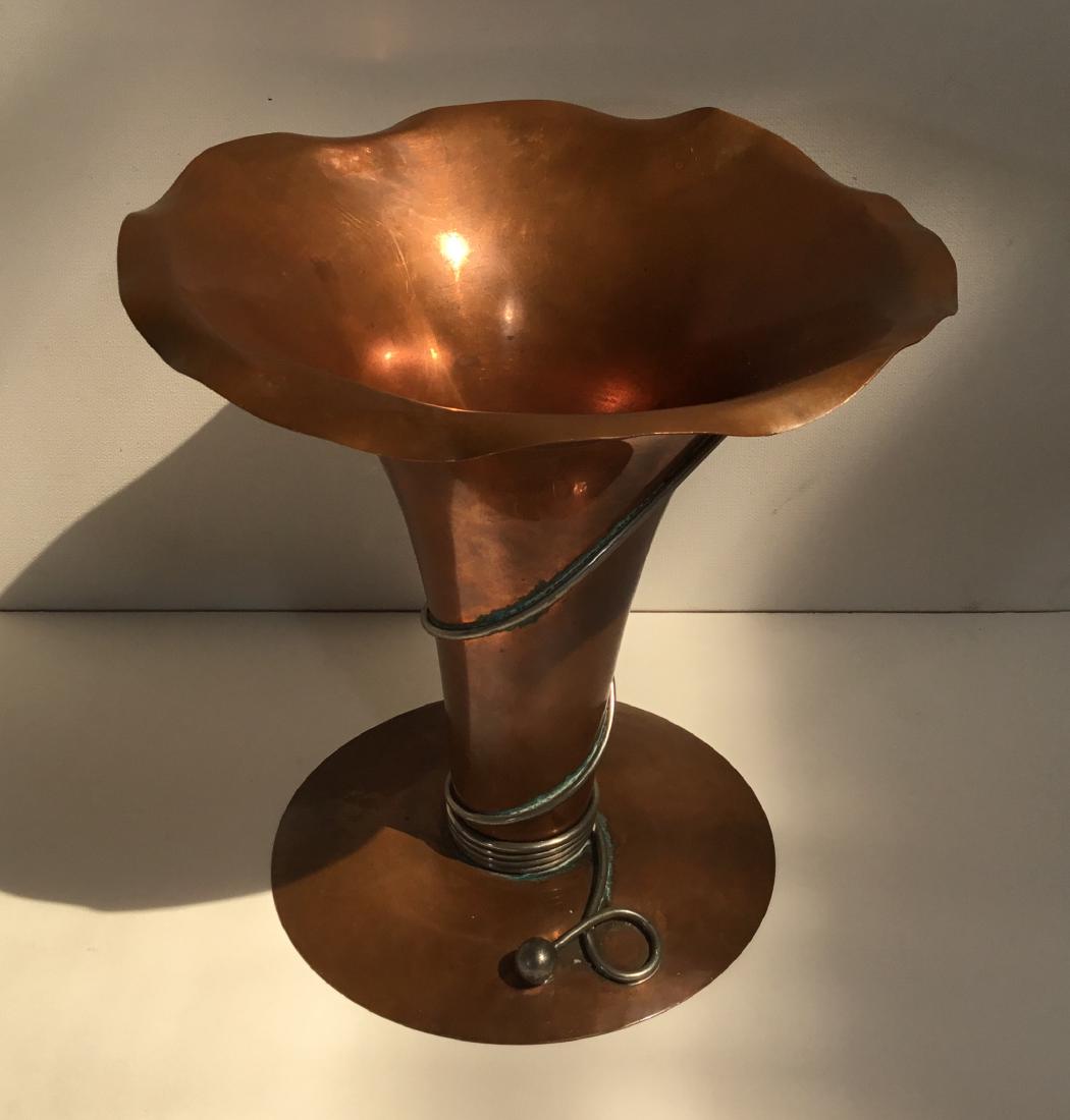 ARTS & CRAFTS COPPER VASE (1 of 4)