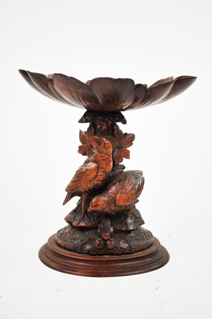Antique Black Forest Candy Dish: This beautiful black forest carved dish has stood the test of time and been well looked after. It was most likely carved around the late 1800s to early 1900s. The carving work is excellent and crafted