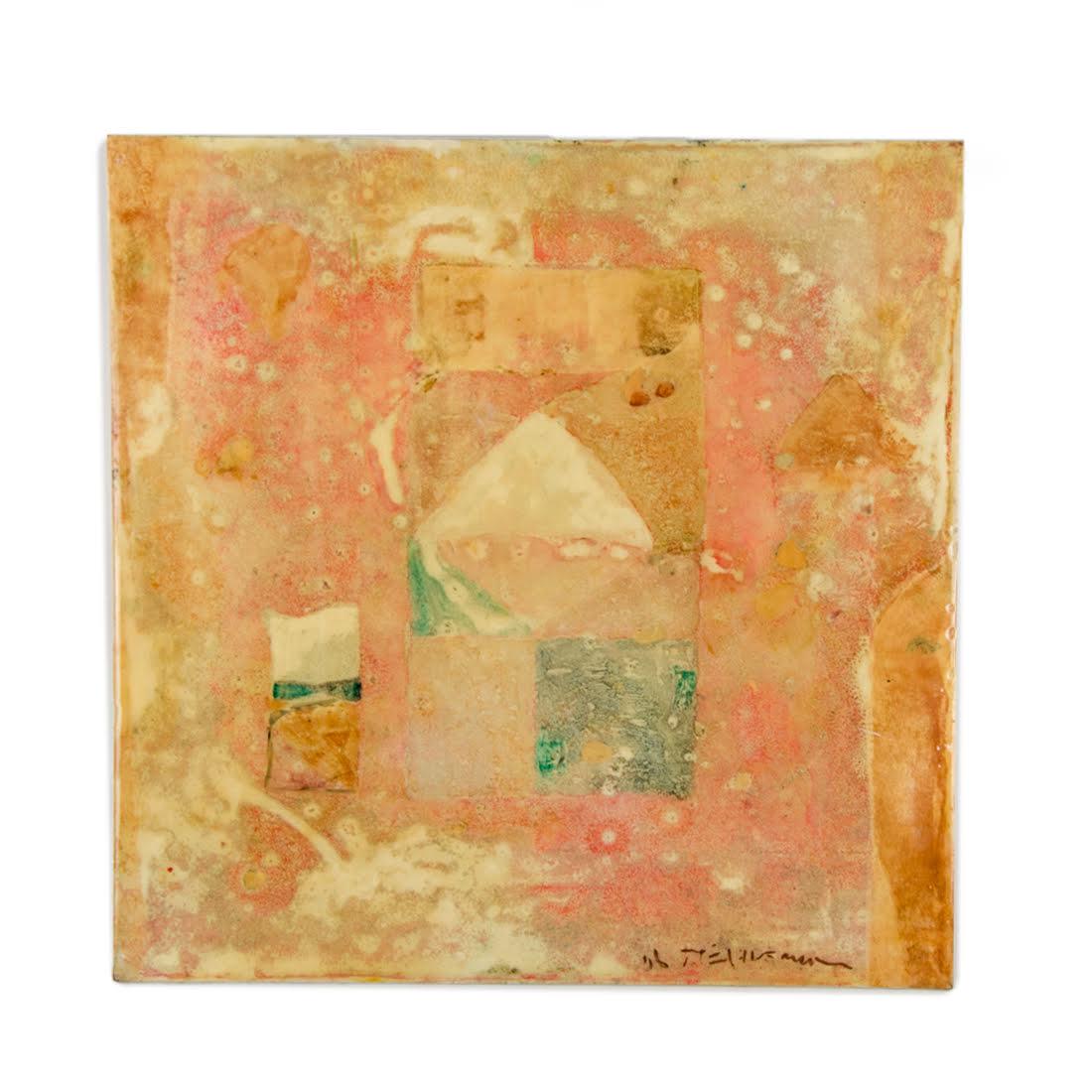 Tae Ho Kang "Sublime 656" Abstract Oil on Plexiglass -: An abstract oil on plexiglass by Tae Ho Kang titled "Sublime 656". It is signed on the lower right and is unframed. There is writing on the verso, which reads: #56 Tae Ho Kang Sublime - 0656 oil on pl