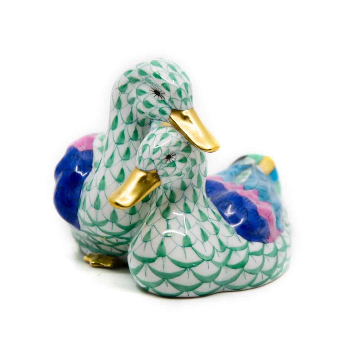 Herend Hungary Porcelain Pair of Ducks Figurine - 5036 (1 of 8)