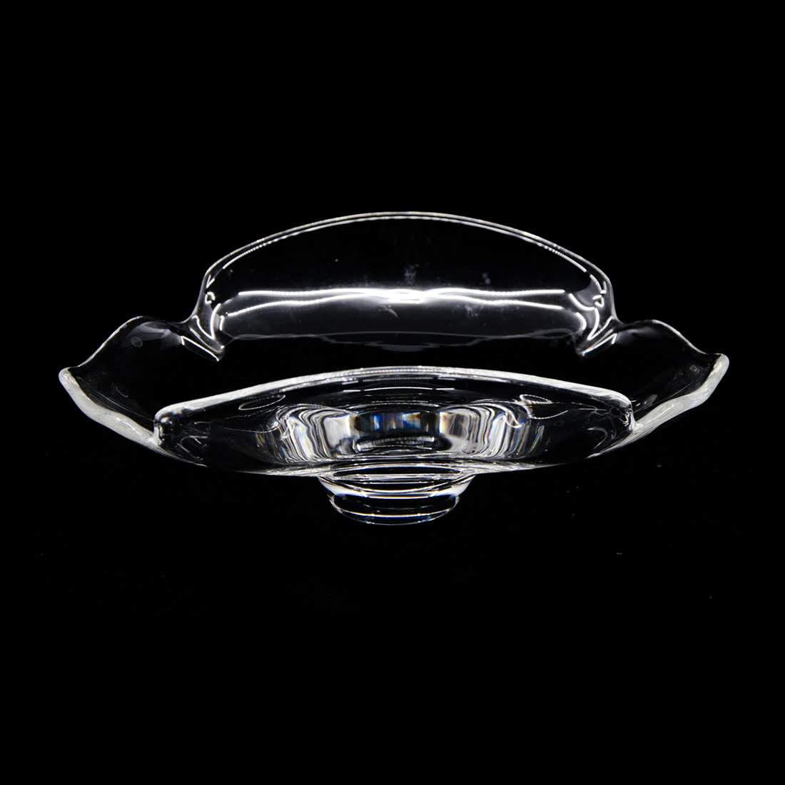 Steuben Signed Crystal Flower-Form Bowl (1 of 9)