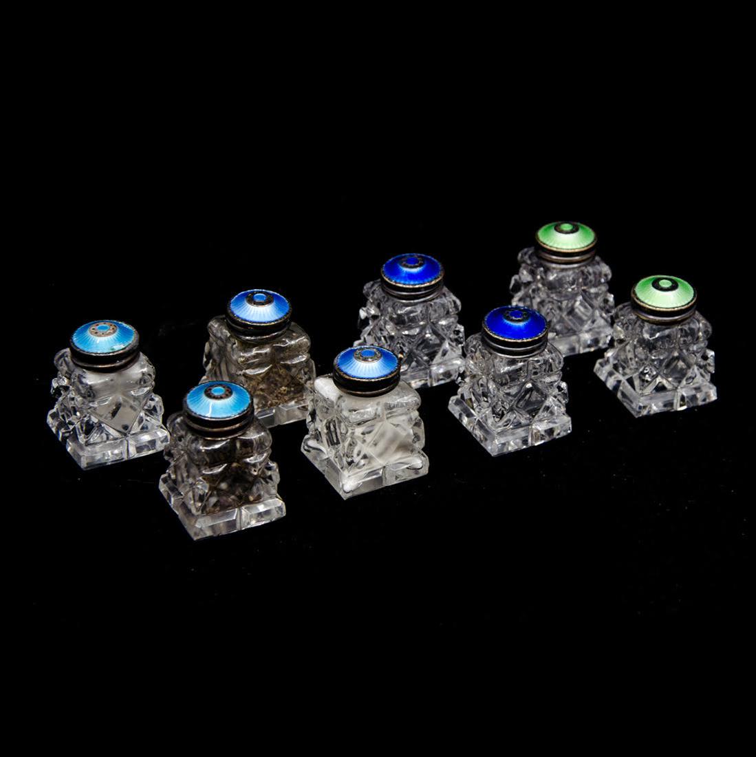 Norwegian Sterling-Capped Crystal Salt & Pepper Shakers (1 of 8)