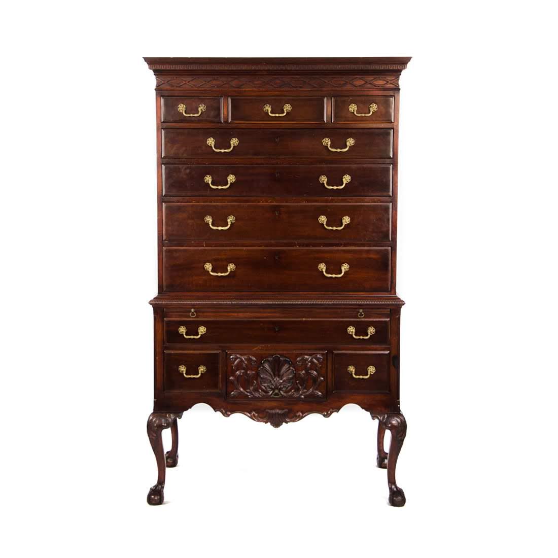 Queen anne highboy dresser outlet