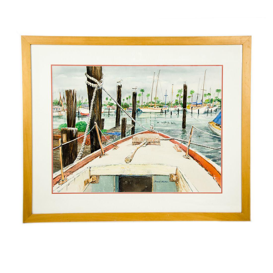 Gouache on Paper Painting by Frank Walker (1 of 12)