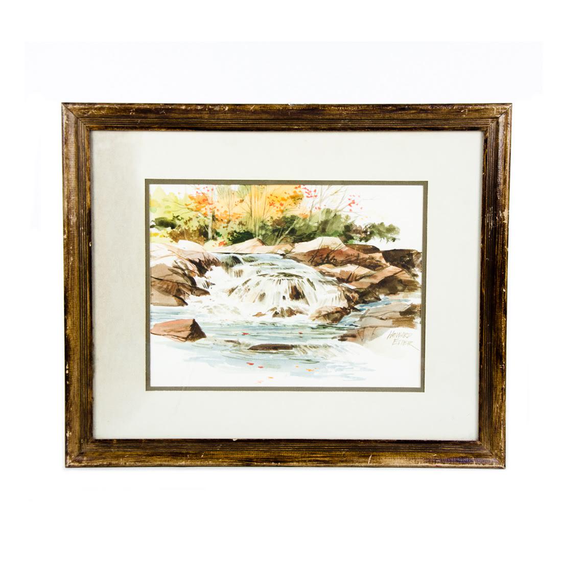 Gouache on Paper Painting by Howard Etter (1 of 12)