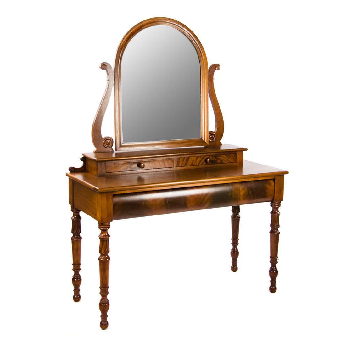French Regency Style Walnut Vanity Dressing Stand (1 of 19)