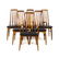 Set of Six Danish MCM Teak "Eva" Dining Chairs by Niels