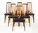 Set of Six Danish MCM Teak "Eva" Dining Chairs by Niels - 2