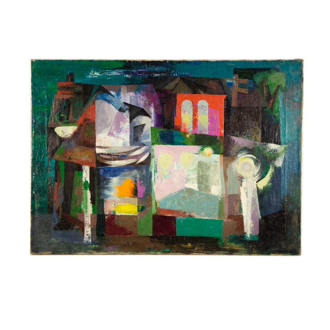 1950s Cubist Oil on Canvas by Howard Mandel (1 of 13)