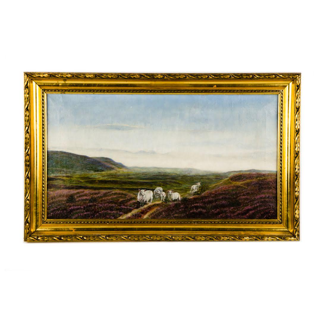 Antique Oil on Canvas Landscape by Valborg (1 of 14)