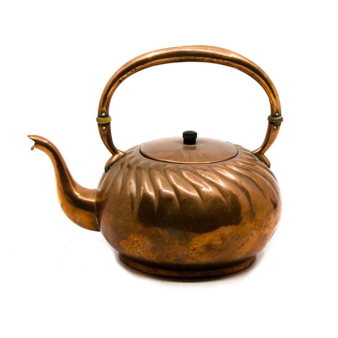 Antique Copper Tea Kettle (1 of 7)