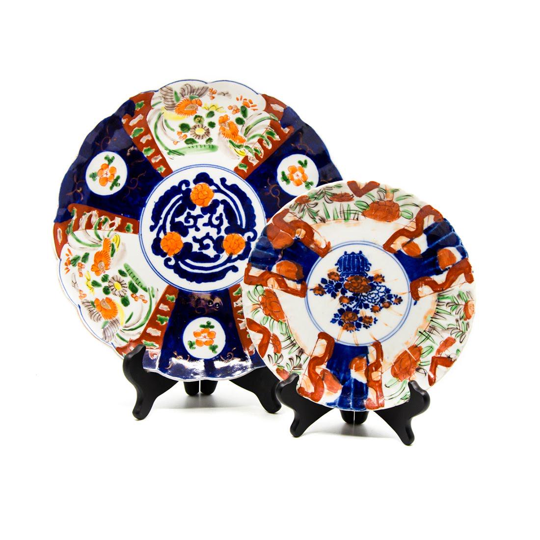 Antique Imari Hand-Painted Porcelain Platters (1 of 13)