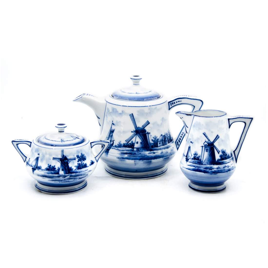 Antique Delft Porcelain Tea Set (1 of 10)