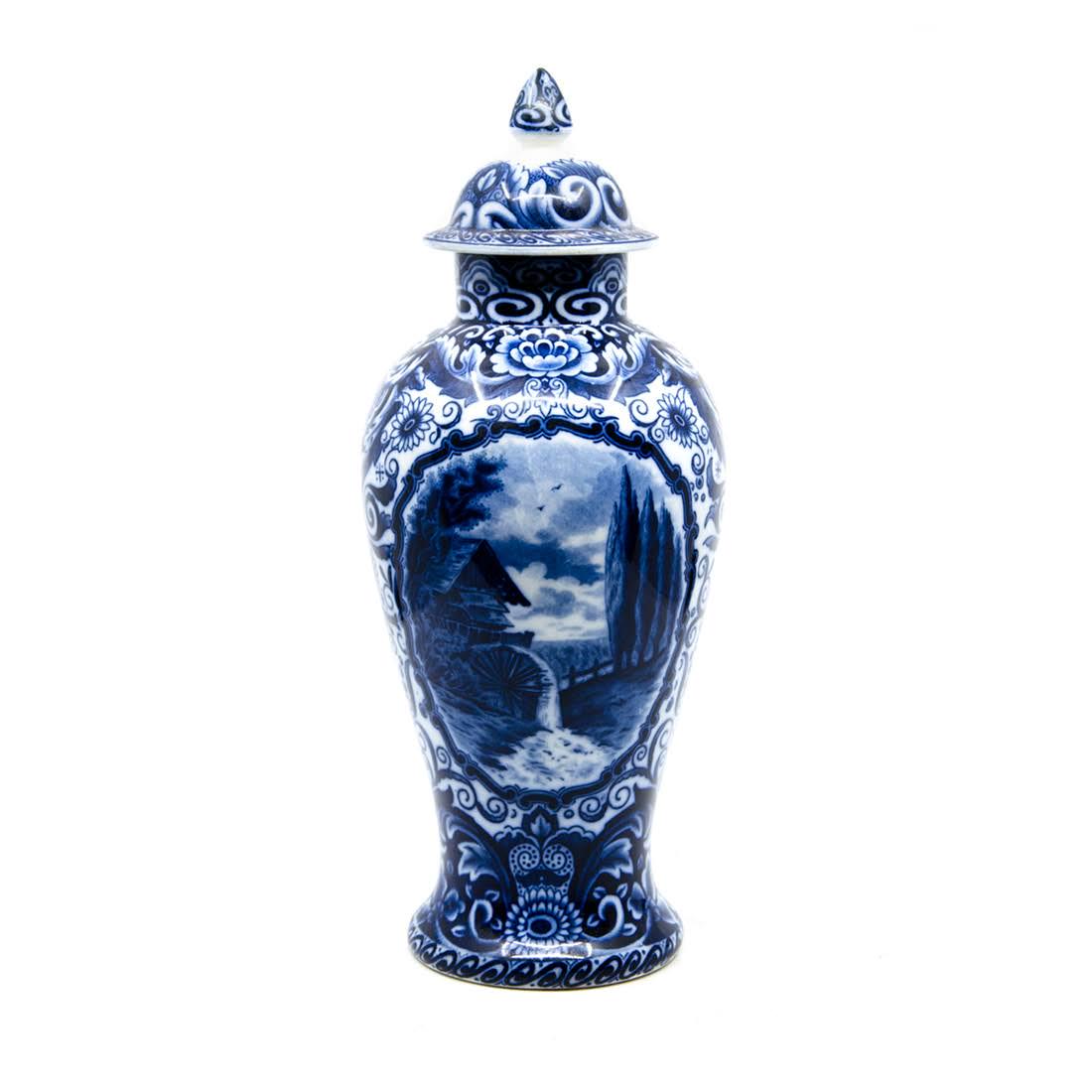 Antique Delft Societe Ceramique "Rustique" Urn (1 of 8)