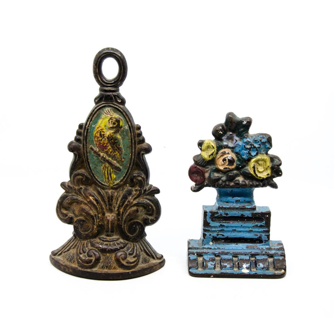 Antique Hand-Painted Cast Iron Wall Hanging and Door (1 of 12)