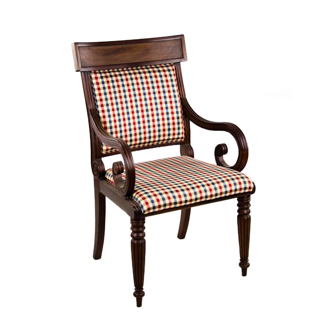 Antique Regency Style Mahogany Armchair (1 of 10)