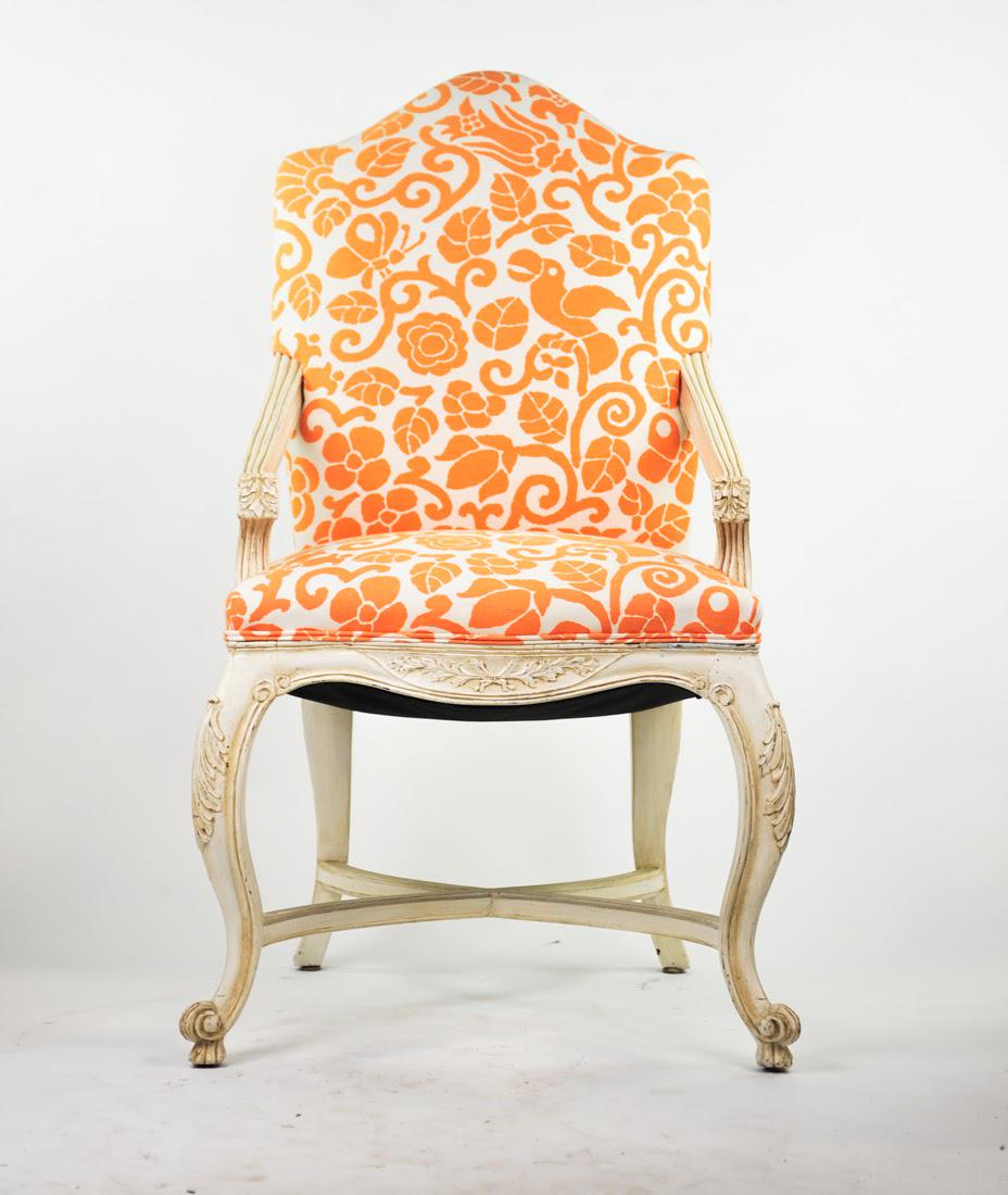 1950s French Carved Wooden Side Chair (1 of 11)