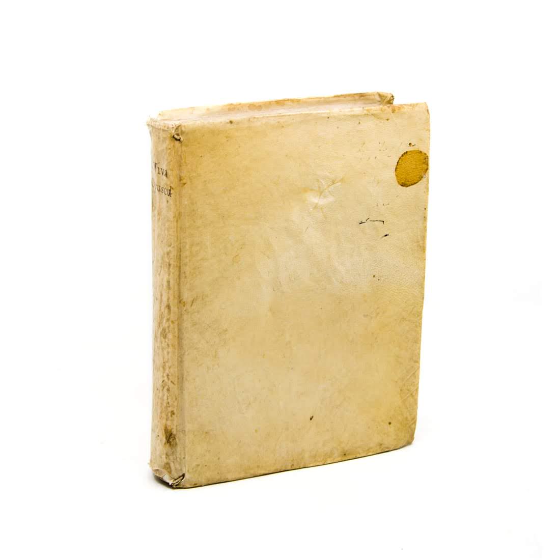 1743 Latin Pig Vellum Book "Opuscula (1 of 16)