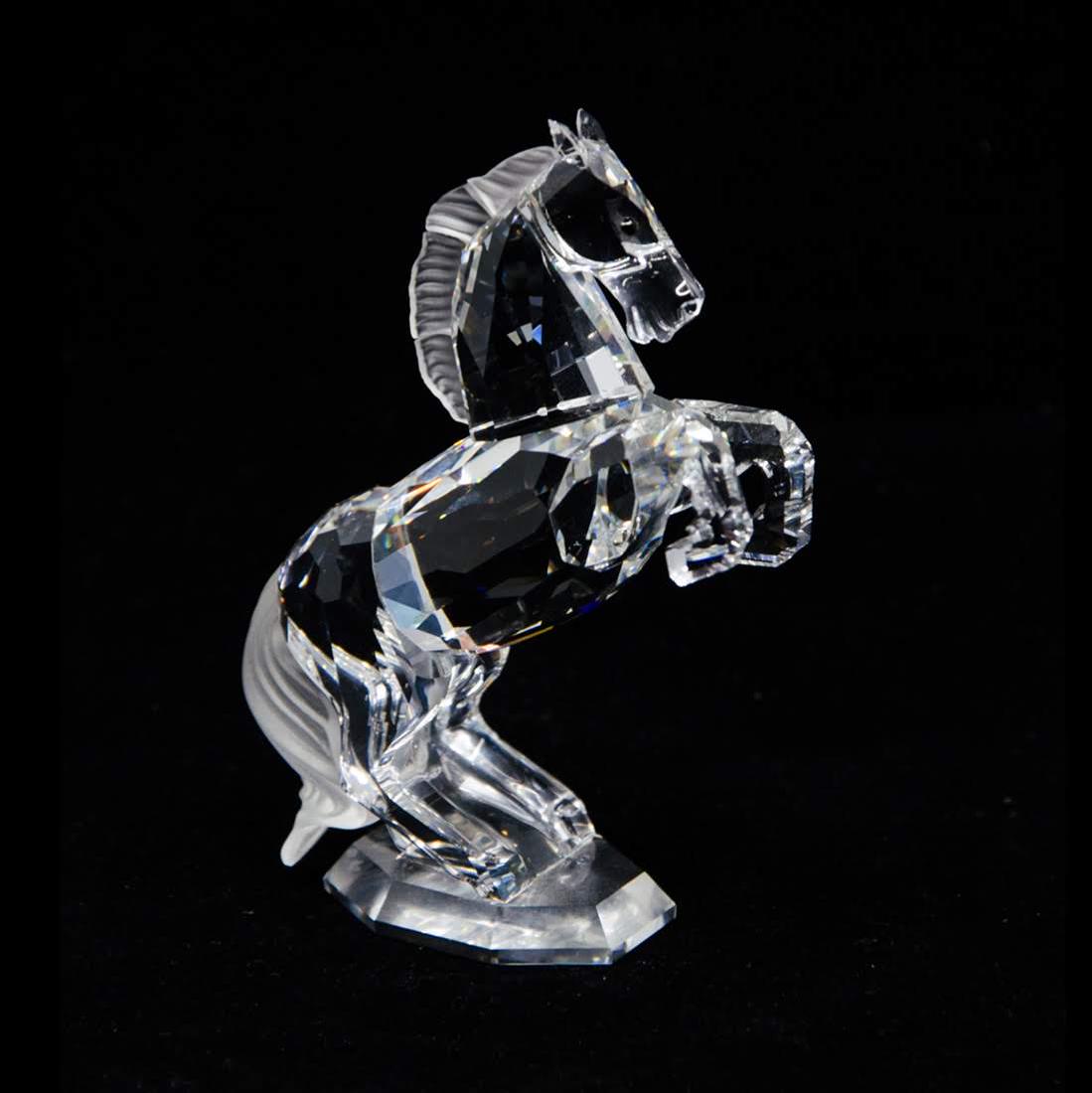 Swarovski Silver Crystal White Stallion Figurine - 7612 (1 of 12)