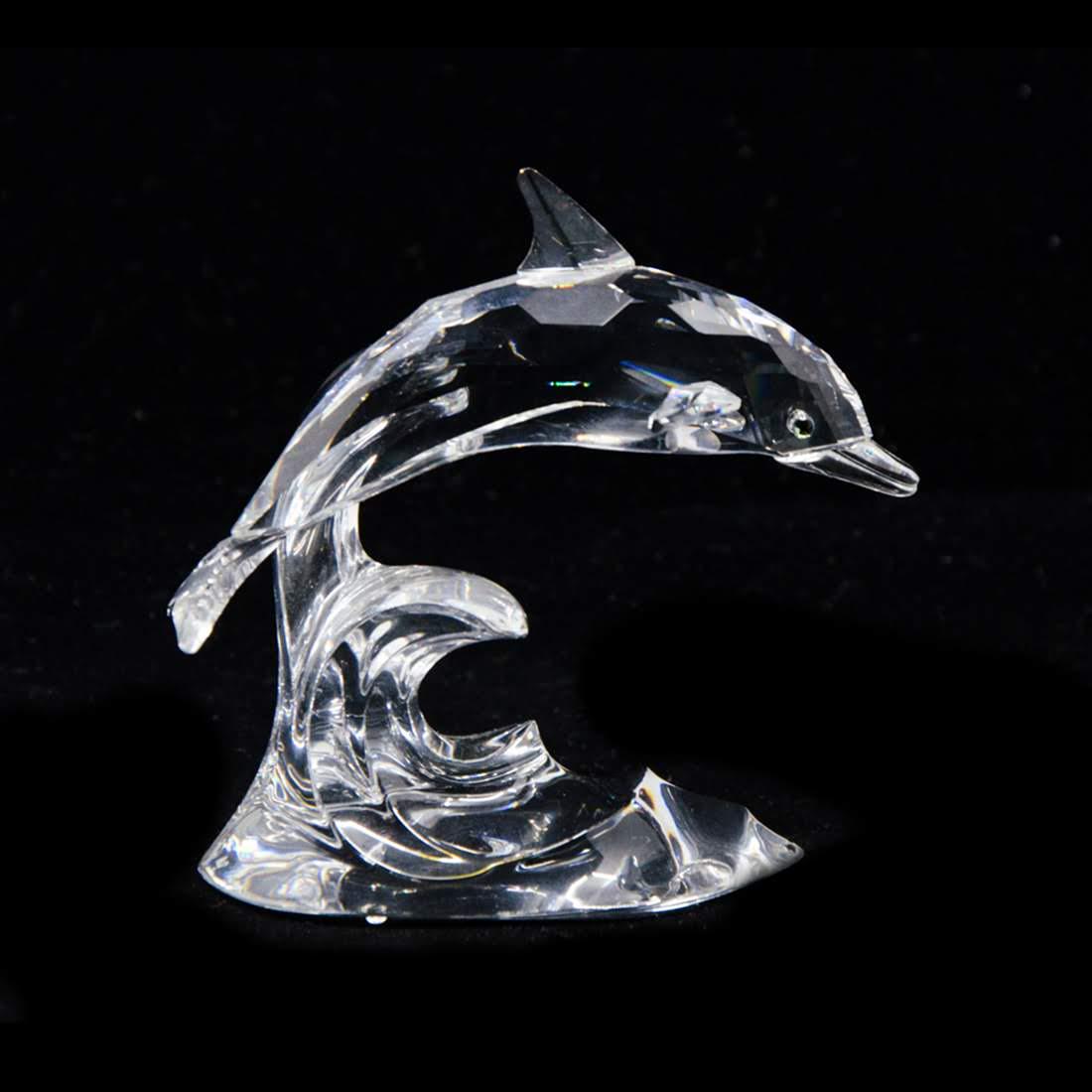 Swarovski Silver Crystal Dolphin Figurine - 7644 (1 of 13)