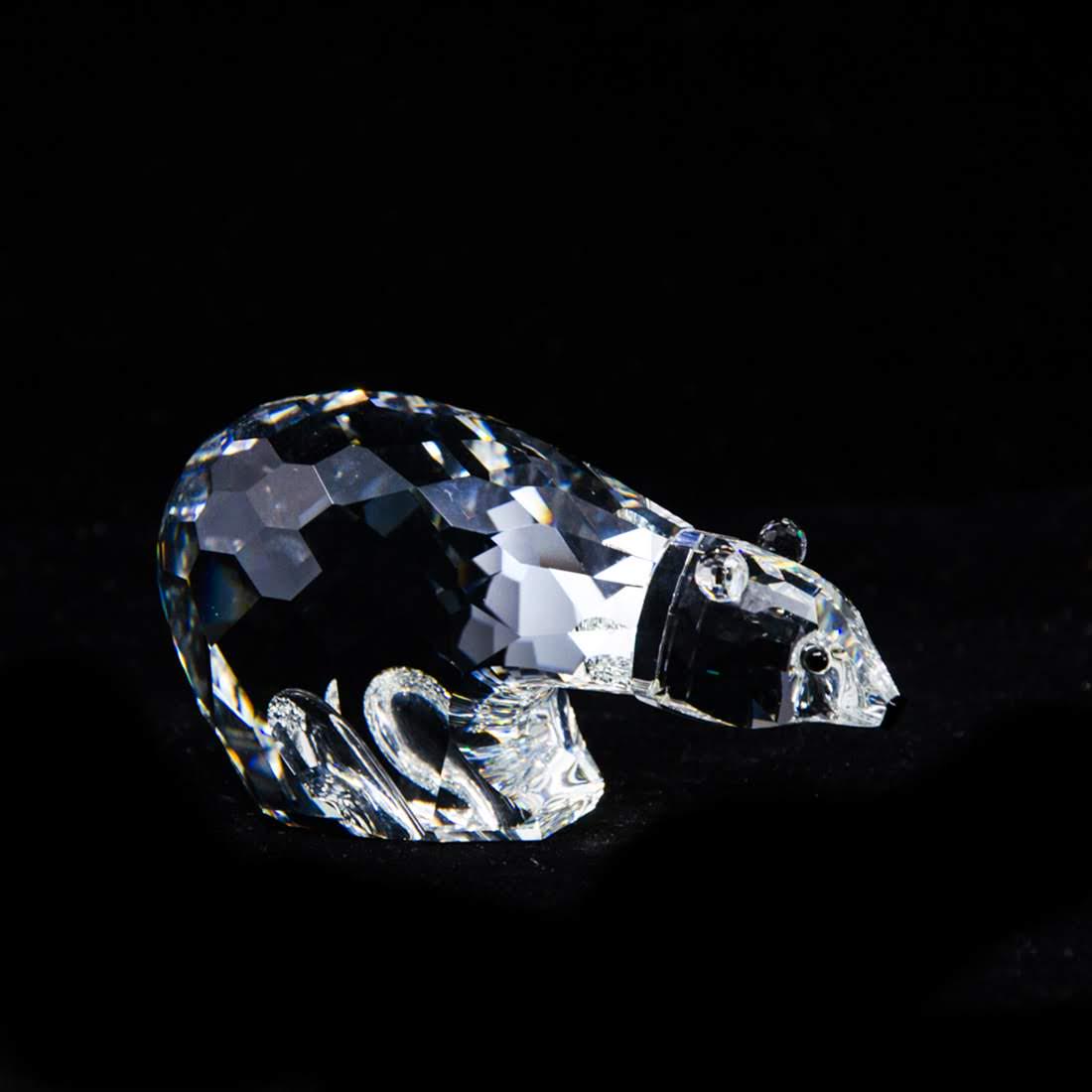 Swarovski Silver Crystal Polar Bear Figurine - 7649 (1 of 11)