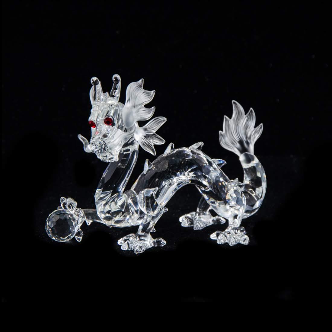 1997 Swarovski Silver Crystal Dragon Figurine - 208398 (1 of 13)