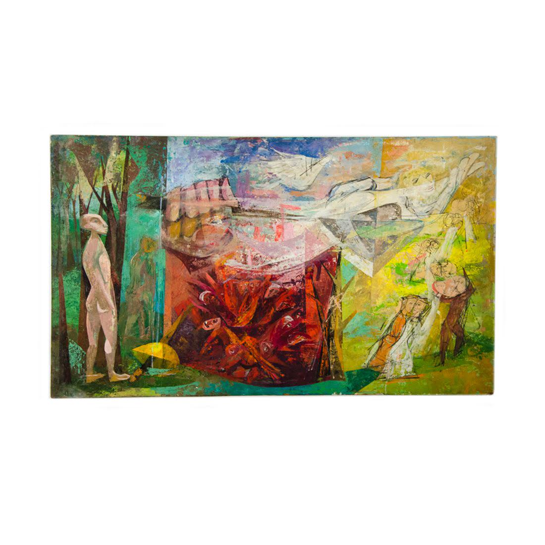 Cubist Casein on Board by Howard Mandel (1 of 16)