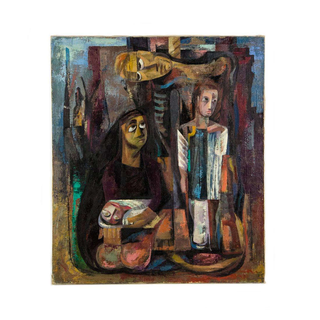 Cubist Oil on Canvas by Howard Mandel (1 of 15)