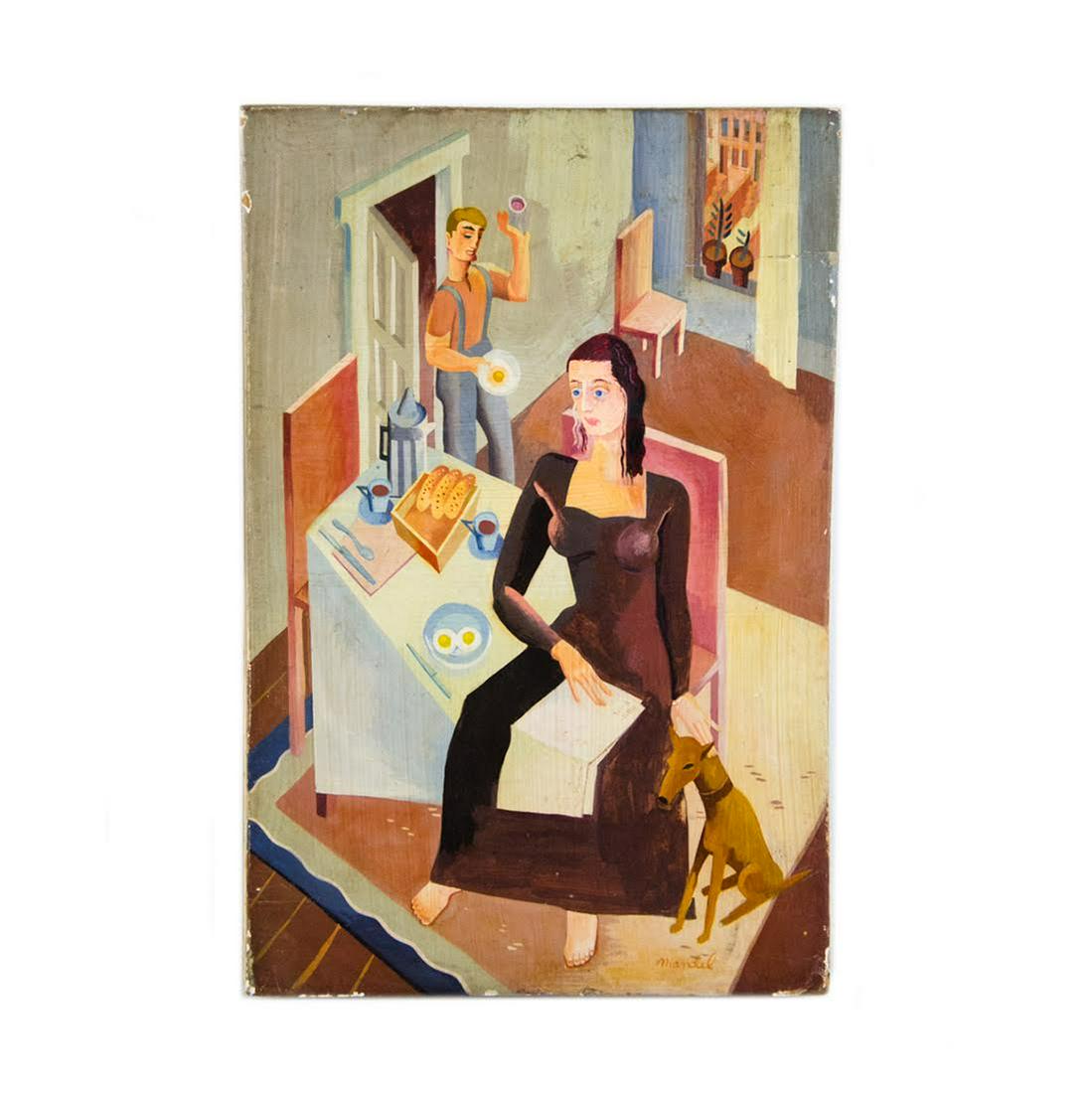 Cubist Casein on Board by Howard Mandel (1 of 12)