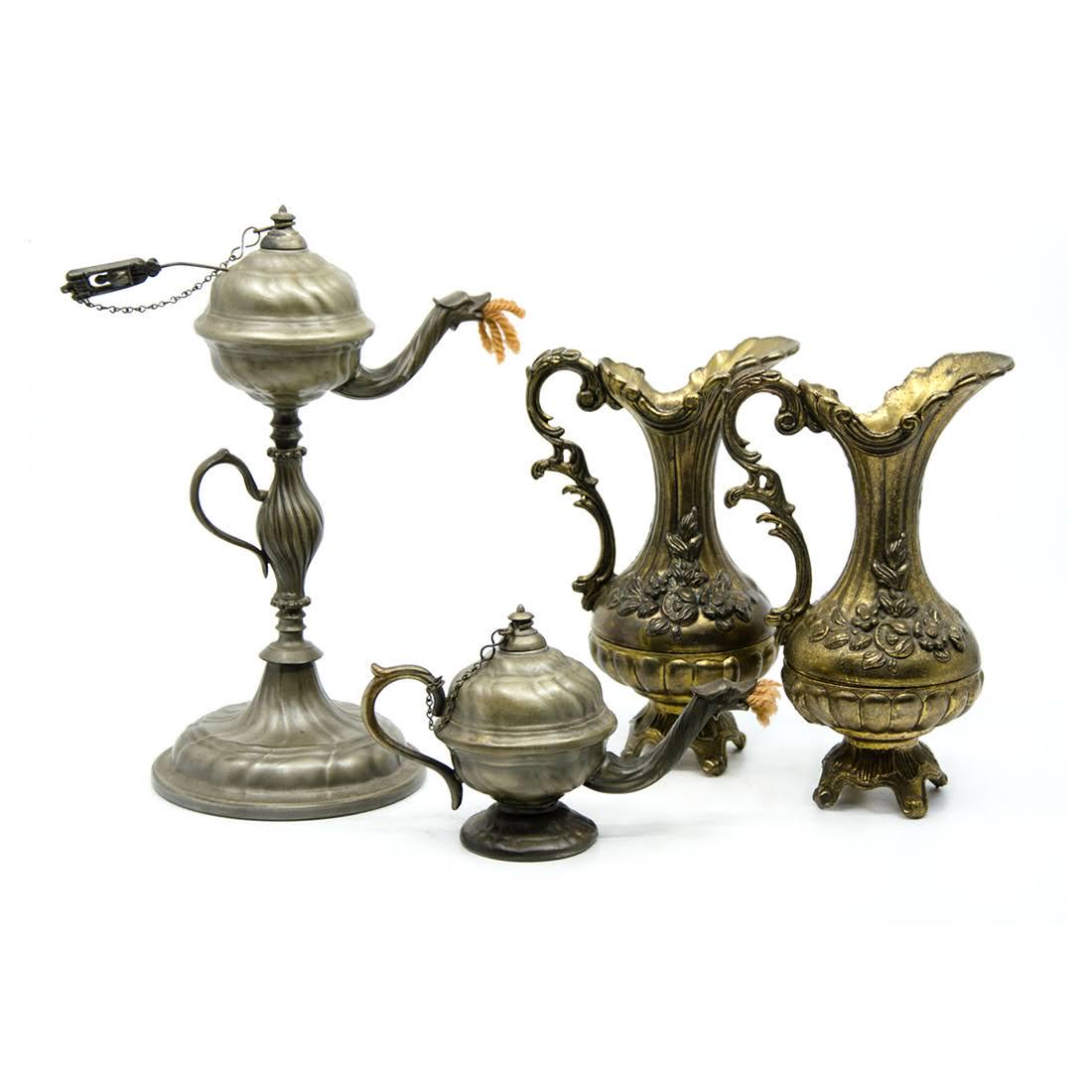Grouping of Ornate Metalware Objects (1 of 12)