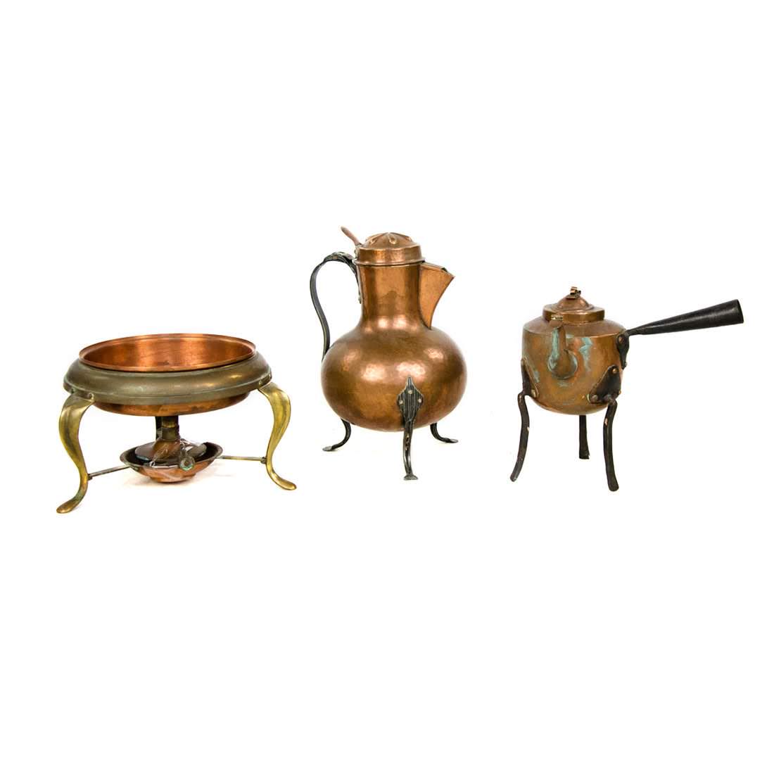Grouping of Antique Copper Serveware (1 of 16)