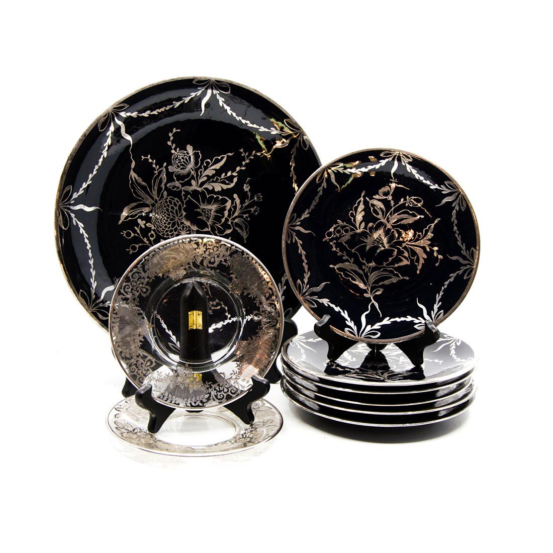 Grouping of Silver-Overlay Plates (1 of 19)