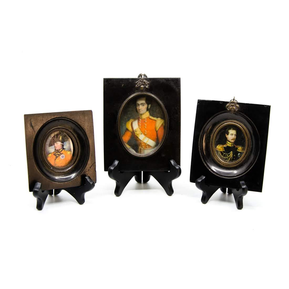 Antique Miniature Portrait Prints by Gillespie (1 of 10)