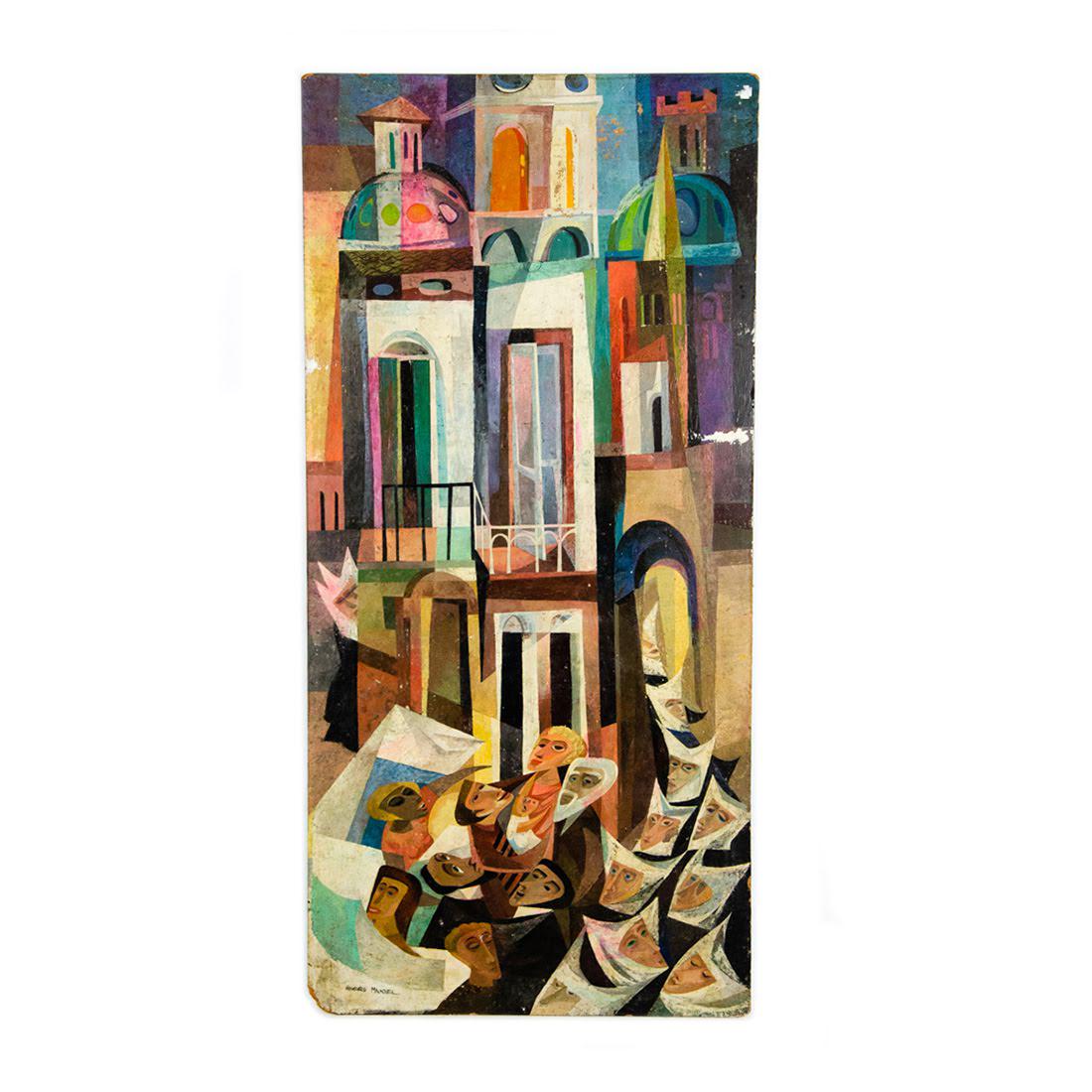 Cubist Casein on Board by Howard Mandel (1 of 20)