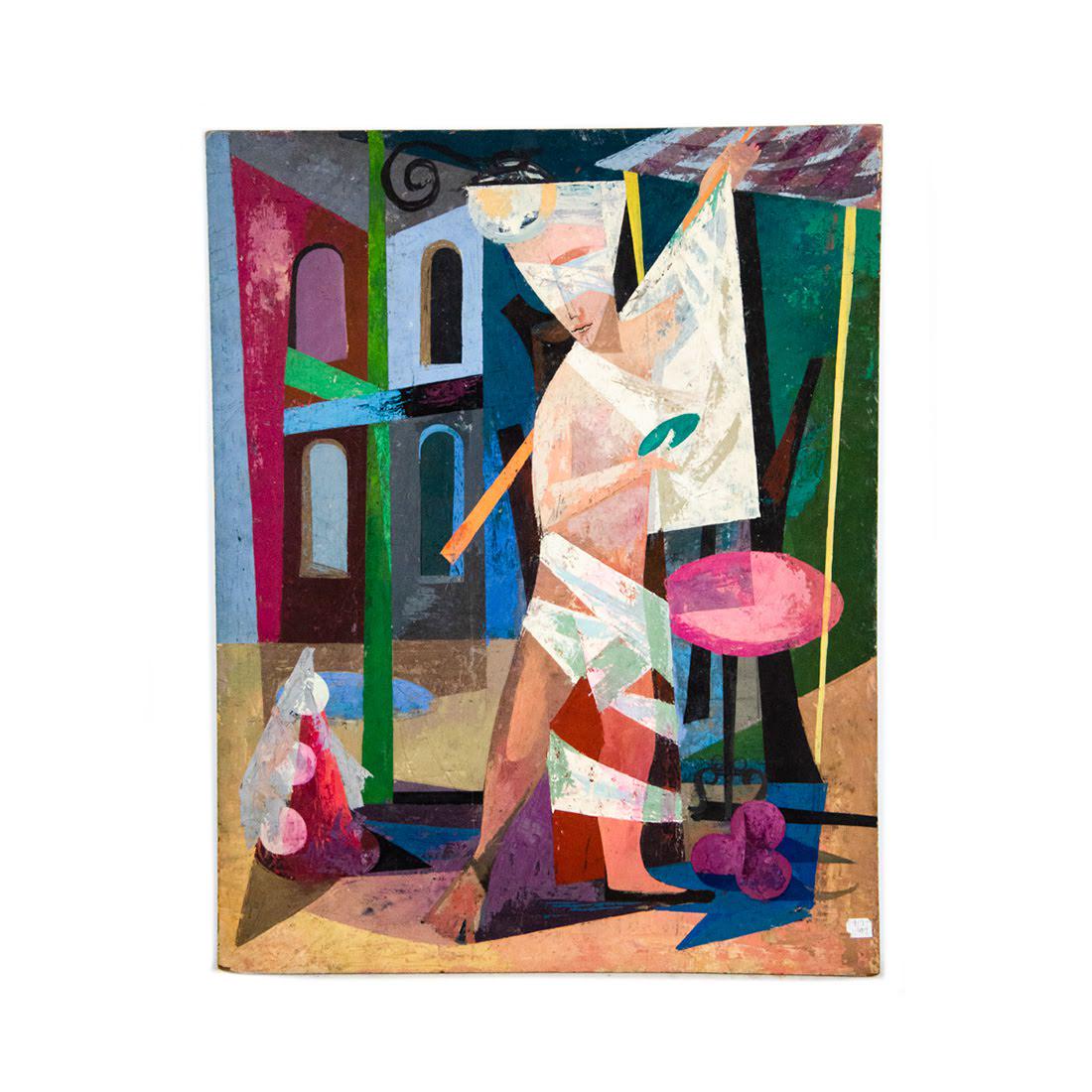 Cubist Casein on Board by Howard Mandel (1 of 13)