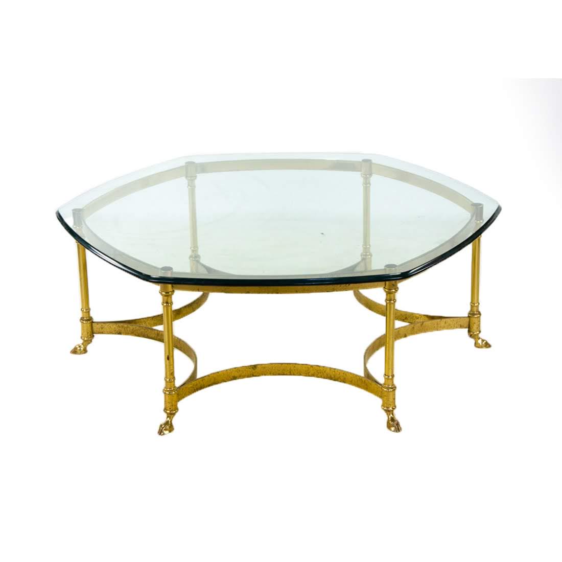 Vintage LaBarge Hollywood Regency Hoof Foot Coffee (1 of 15)