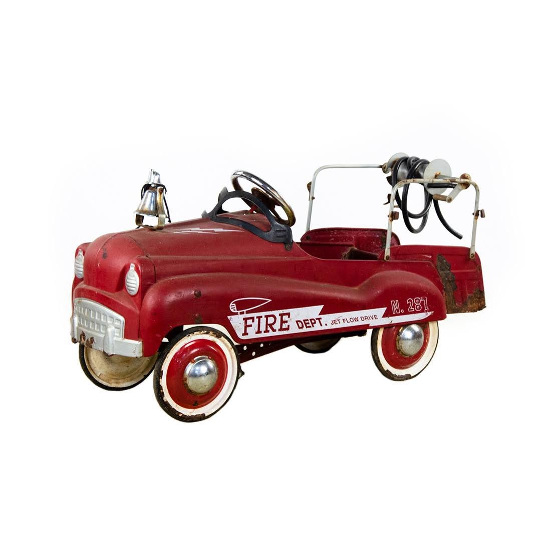 jet flow drive fire truck pedal car