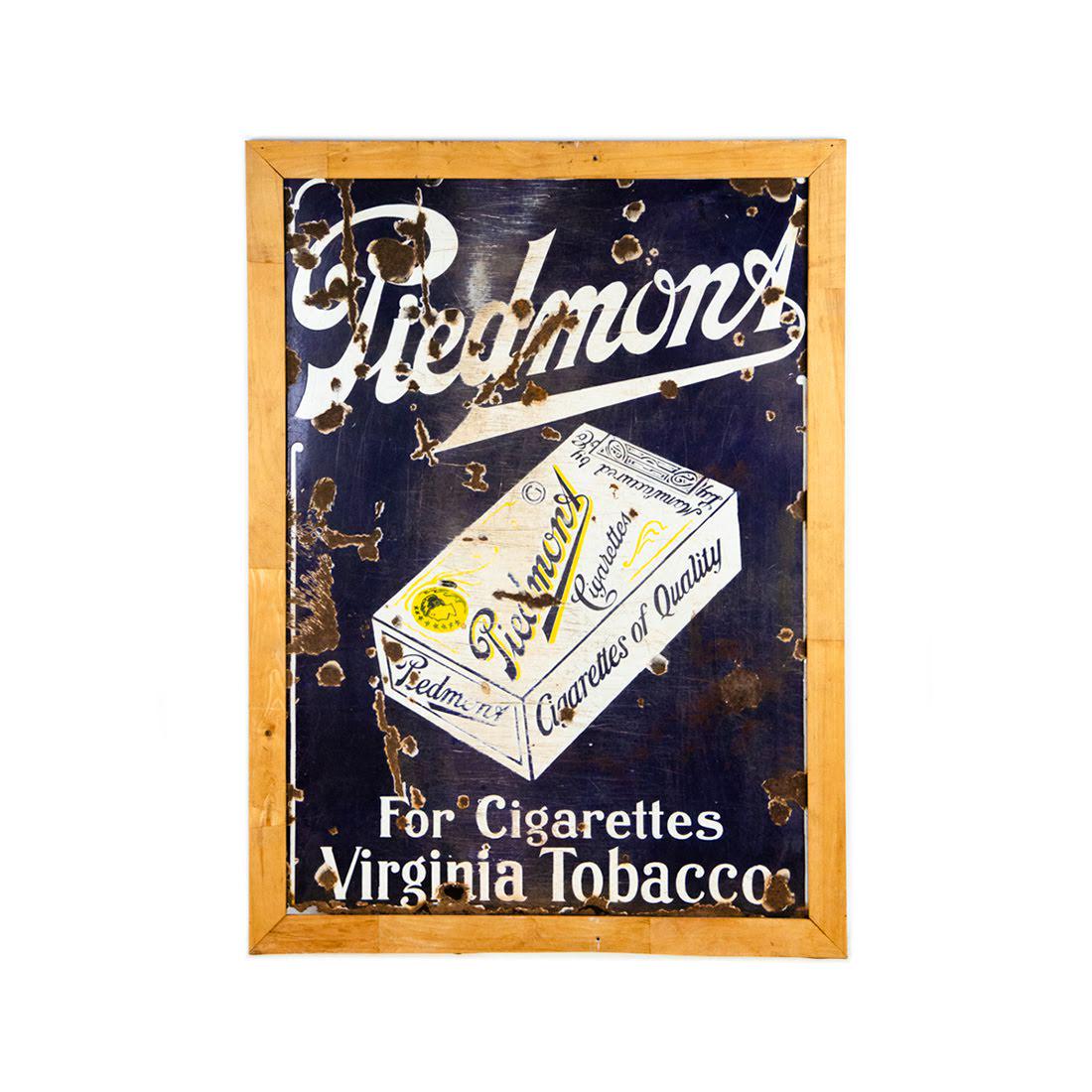 Piedmont Cigarettes Porcelain Sign (1 of 6)