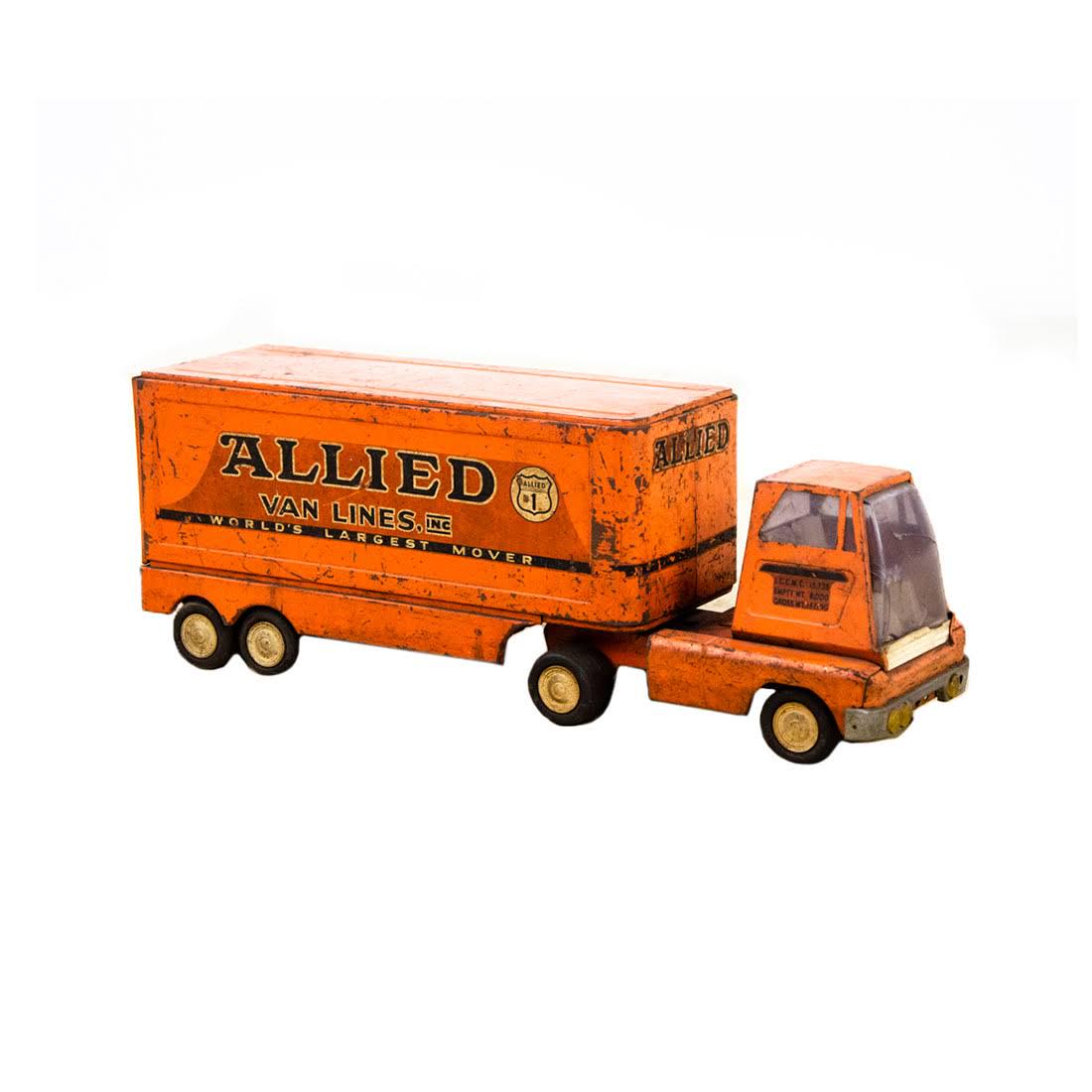 Tonka Allied Van Lines Orange Cargo Truck Toy (1 of 7)