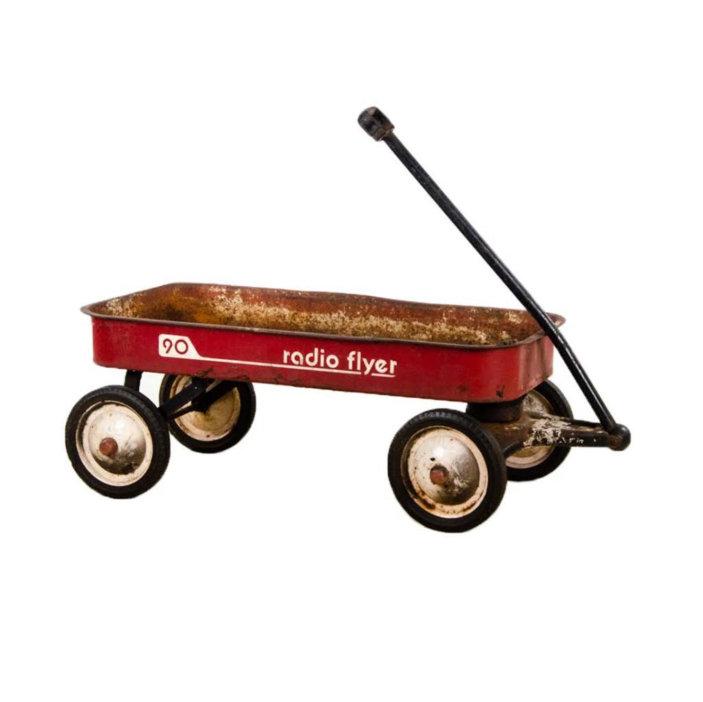 old school radio flyer wagon