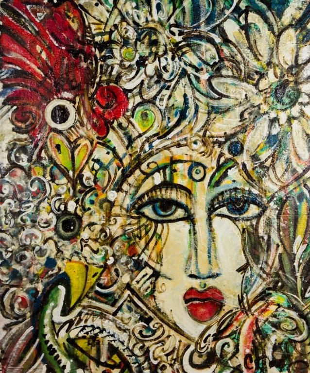 Abstract Oil on Board by Clay Hood (1 of 15)