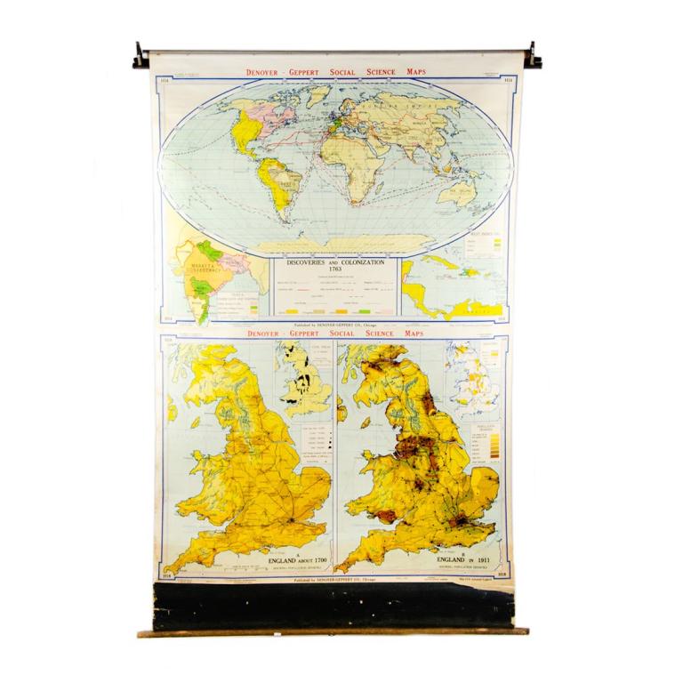 England Classroom Map by Denoyer-Geppert (1 of 10)