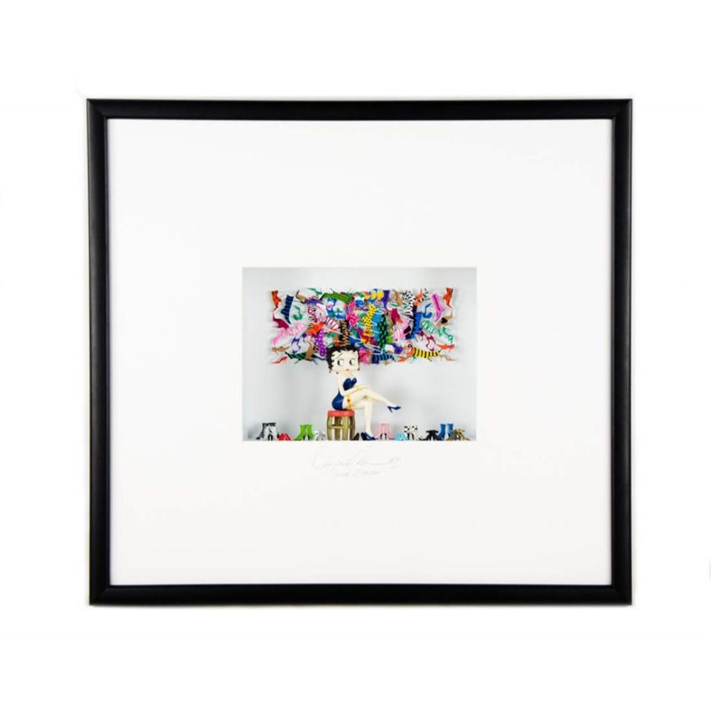 Mixed Media Shadowbox Betty Boop "Never Enough" (1 of 14)