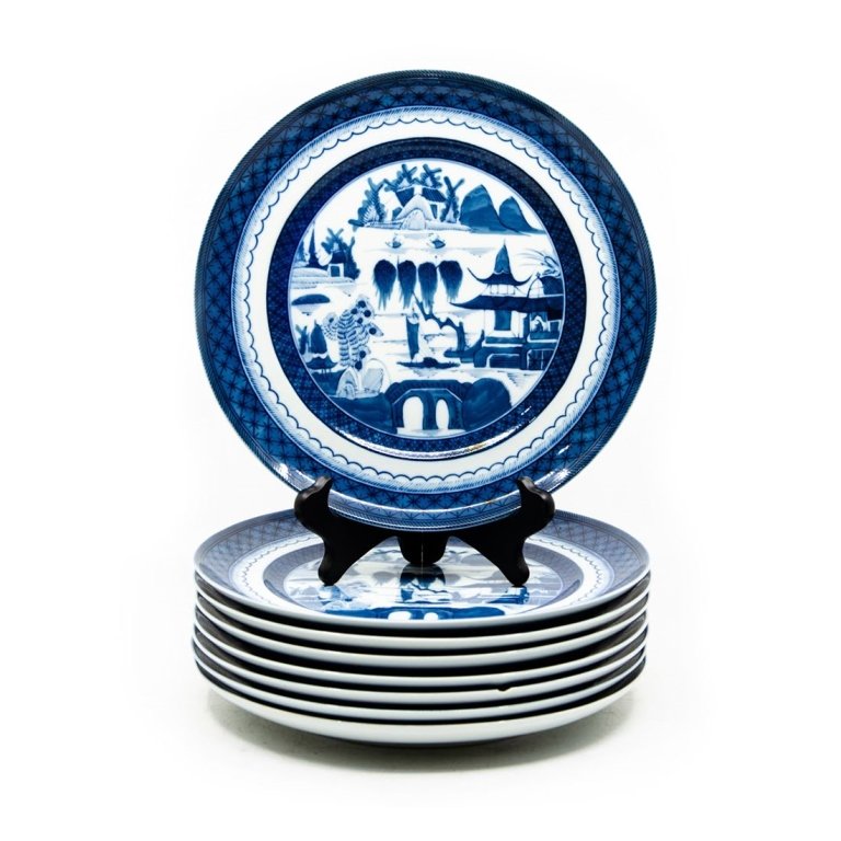 Set of Mottahedeh "Vista Allegre" Plates (1 of 11)