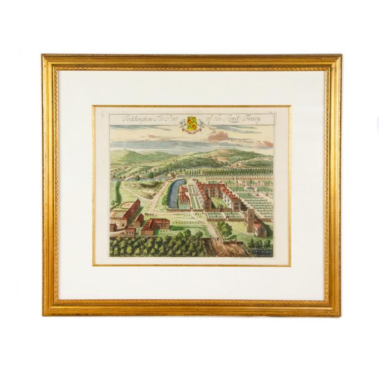 18th C. Hand-Colored Engraving by Johannes Kip (1 of 12)