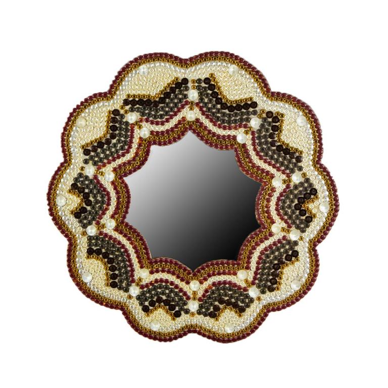 Hand-Crafted Button Mirror (1 of 9)
