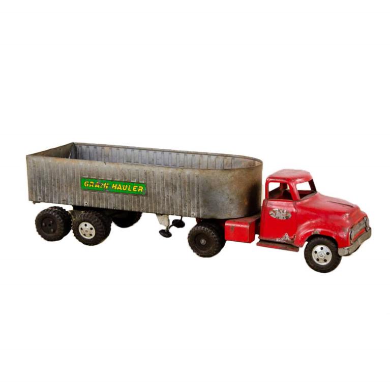 1950s Tonka Grain Hauler Tractor Trailer Truck Toy (1 of 9)